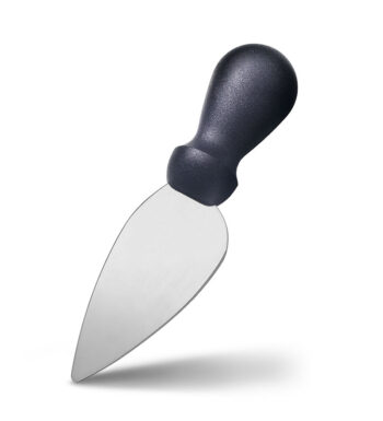 Teardrop knife in stainless steel with monobloc handle