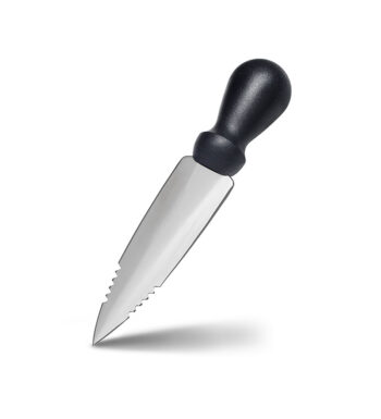 Professional double-pointed knife 14 cm stainless steel with monobloc handle