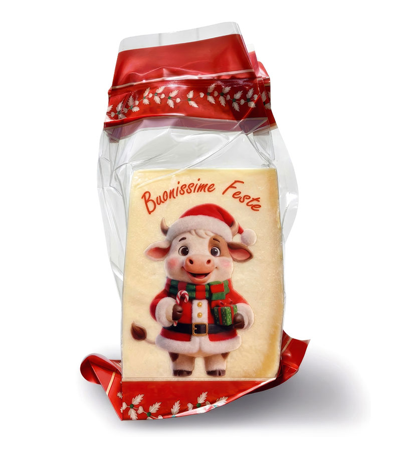 Busta sottovuoto liscia a tema natalizio mm 225x375 my145